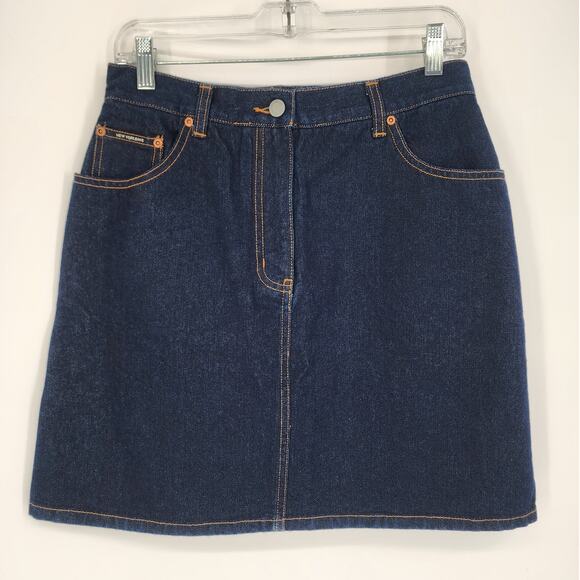 New York & Company NY Jeans Denim Skirt Dark Wash Size 8 NWT Vintage - Picture 2 of 9